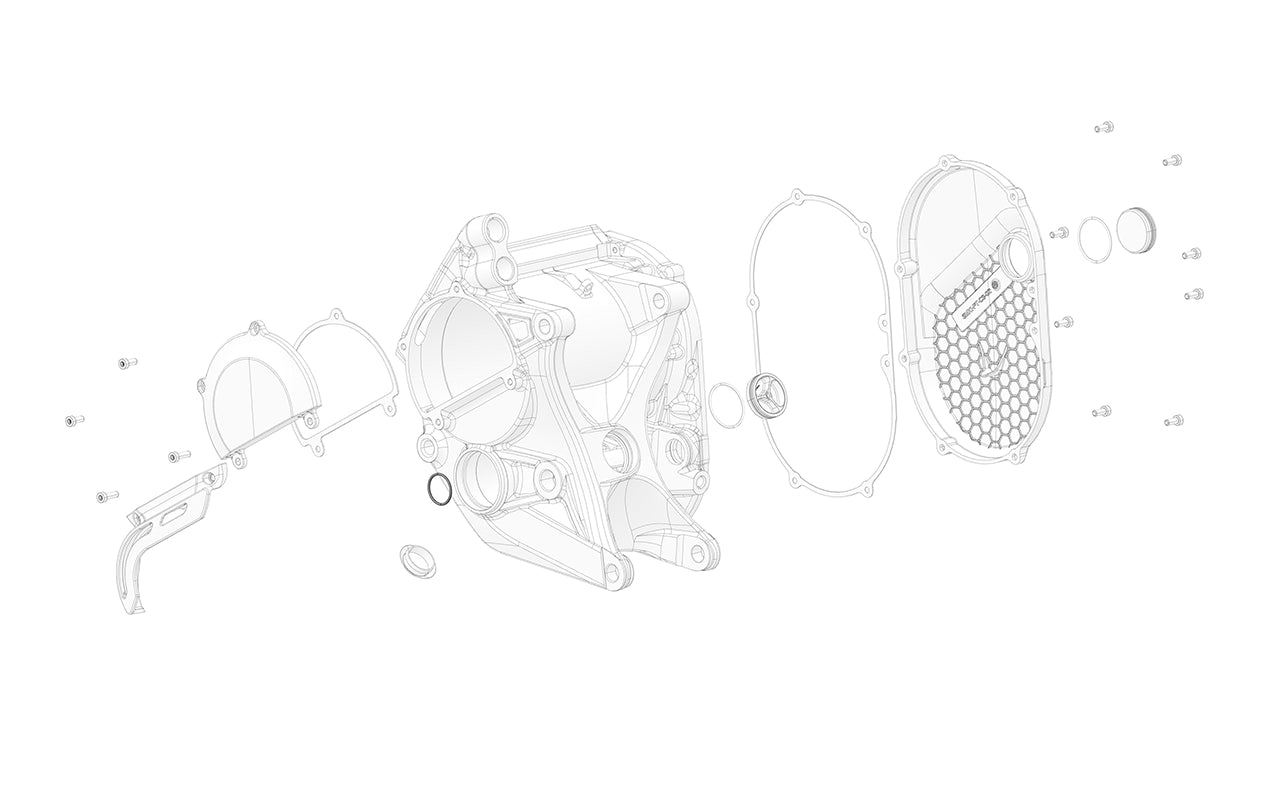 Close-up of Countershaft Sprocket Side O-Ring for motorcycles